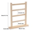 thumbnail image 1 of pitrice Wood Organizer 4-Layer Photograph Rack Solid Jewelry Display Earrings Holder Stand Shops Showcase Tabletop Storage, 1 of 6