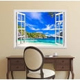 thumbnail image 2 of wall26 Removable Wall Sticker/Wall Mural - Panorama of Beautiful Beach in El Nido, Palawan, Philippines | Creative Window View Wall Decor - 24"x32", 2 of 5