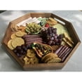 thumbnail image 3 of Kalmar Home Acacia Wood 17-Inch Octagon Tray, 3 of 4