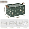thumbnail image 7 of Yayeee Foldable Storage Basket for Shelves with Handles Set of 2 Waterproof Cloth Bins, Beige Christmas Trees, 7 of 7