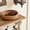 S, variant on S Plastic Woven Storage Basket Small Wood Grain Finish Decorative Organizer For Toys Cosmetics Bedroom Living Room