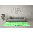 thumbnail image 3 of Ahgly Company Indoor Square Abstract Emerald Green Modern Area Rugs, 8' Square, 3 of 4