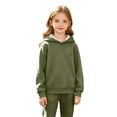 thumbnail image 5 of Xyant Kids Girls Boys Hoodies Cotton Long Sleeve Pullover Hooded Sweatshirts with Pocket (Green,8-10 Years), 5 of 7