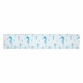 thumbnail image 2 of MKHERT Watercolor Seahorse Sea Life in Blue Chevron Design Table Runner Home Decor for Wedding Banquet Decoration 16x72 Inch, 2 of 2