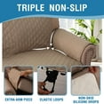 thumbnail image 7 of H.VERSAILTEX 100% Waterproof Sofa Cover Non-Slip Machine Washable with Elastic Straps Slipcovers Pet-friendly Furniture Protector (Oversized Sofa, French Oak), 7 of 7