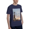 thumbnail image 2 of Bingfone Elephant Giraffe Men'S Loose Fit Short-Sleeve Pocket T-Shirt, 2 of 7