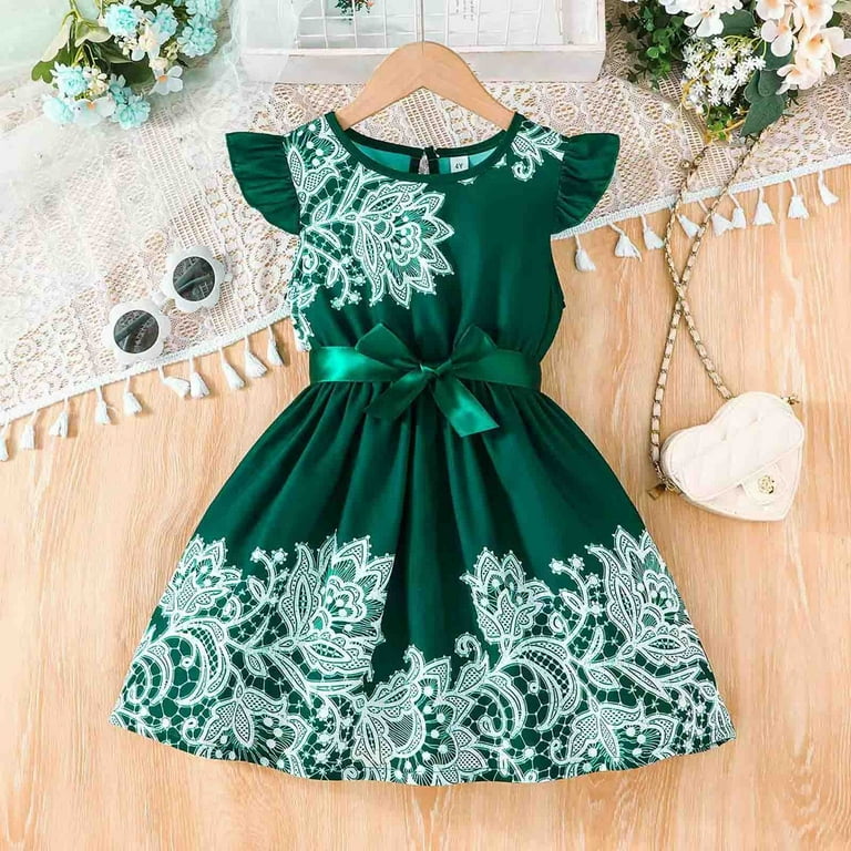 green emerald velvet dress In Stock）Girls Easter Light Green Sequin Tulle Dress