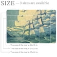 thumbnail image 2 of Vintage Sea Nautical Marine Navy Vacation Landscape Small Area Rug, Non-Slip Door Mat Indoor Floor Mat, Washable Kitchen Rug Entrance DMat for Bedroom Living Room, 2 of 7
