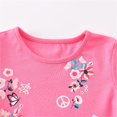 thumbnail image 4 of A Line Casual Flower Print Short Sleeve Dress (Little Girl), Pink, Size 7 Years, 4 of 7