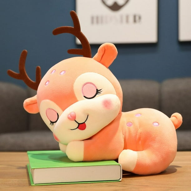 Peluche de ciervo Sika supersuave de 20-40cm, Animal de peluche Kawaii, muñeco de juguete suave, habitación, sofá, decoración, almohada para bebé, cojín, regalo para niñas zhangyuxiang unisex