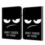 Tablet Case for iPad Pro 12.9-Inch 6th/5th/4th/3rd Generation (2022/2021/2020/2018) - Lightweight PU Leather/TPU Folio Case with [Card Slots / View Stand] Protective Cute Cover, Don't Touch