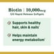 thumbnail image 3 of Suplemento de biotina Nature's Bounty 10000 mcg 120 Cápsulas blandas, 3 of 5