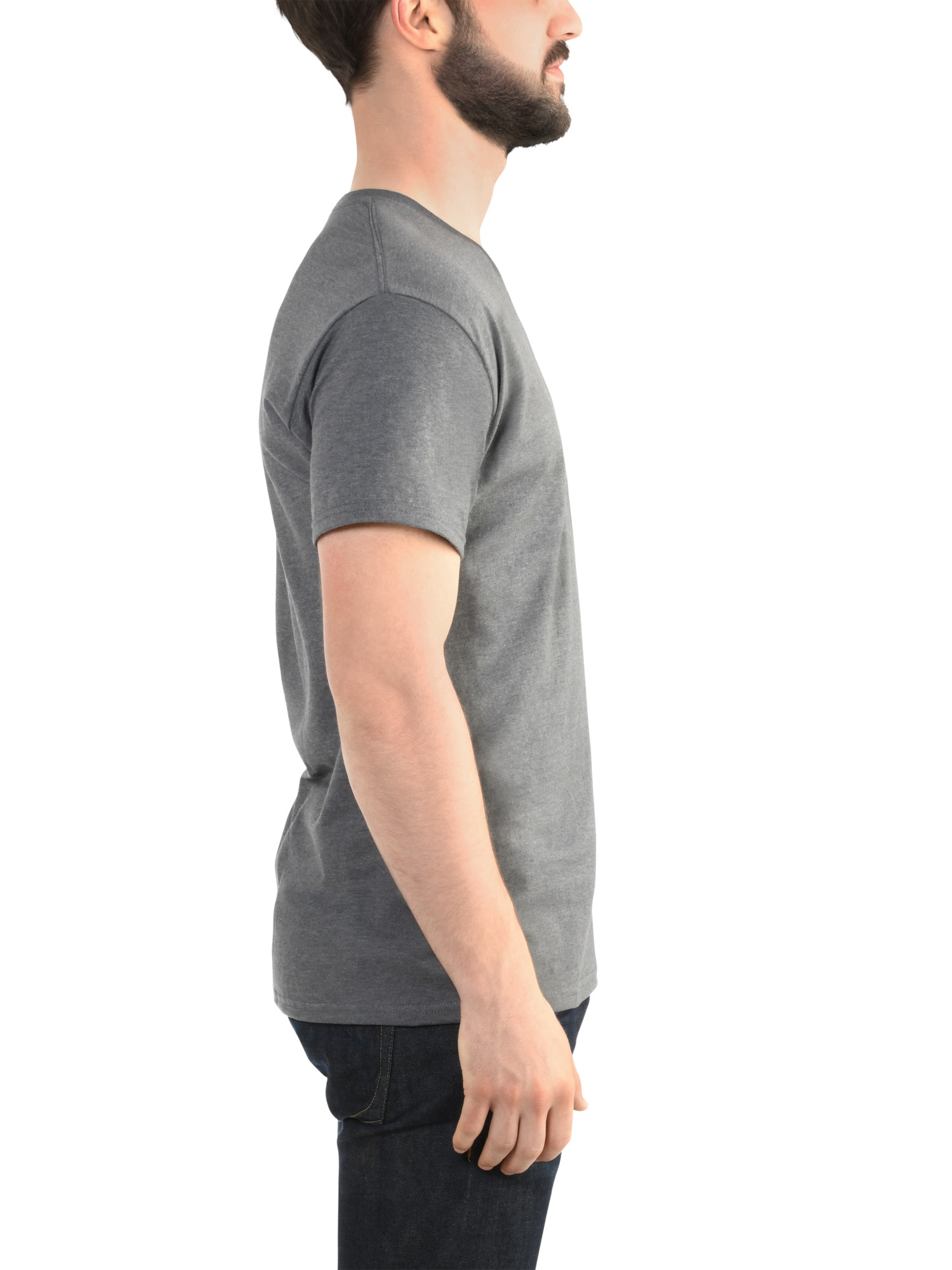 Fruit of the Loom Men's Platinum Eversoft Short Sleeve V Neck T Shirt, up to Size 4XL - image 3 of 6