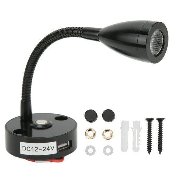 ANGGREK LED Map Reading Lamp, RV Reading Light Flexible Neck For Boats For Camper