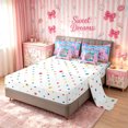 thumbnail image 5 of meiyoeat Graffiti 67 Number Baseball Twin Bedding for Girls, Sprinkle Dessert Drip Bedding Comforter Set, Polkadot Reversible, 7 Pieces, 5 of 6