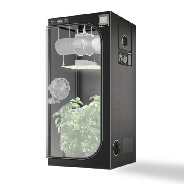 AC Infinity CLOUDLAB 722 Advance Grow Tent, 24”x24”x72” Thickest 1 in