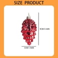thumbnail image 3 of Christmas Decorations and Gift Package Combination Christmas Tree Pendant Set 9cm Plastic Ornaments 8pcs Shiny and Christmas for Festive Holiday Decor/ Christmas Tree Pine Cone Ornaments Brown A, 3 of 7