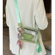 thumbnail image 3 of LHSHID Clear Purse Women 2 in 1 Transparent Jelly Crossbody Bag Candy Color Clutch Handbag Trend Portable Shoulder Slung, 3 of 7