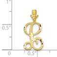 thumbnail image 3 of 10K Or Jaune Initiale L Charme, 3 of 3