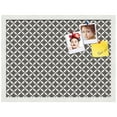 thumbnail image 2 of PinPix ArtToFrames 21x15 Custom Cork Bulletin Board    Poster Board Has a Fabric Style Canvas Finish, Framed in Satin White Frame (PinPix-236), 2 of 5