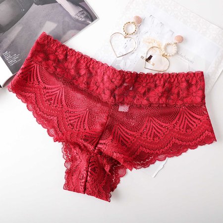 Underwear For Women For Women Thin As A Cicada-Wing Mesh Low-Waist Cross-Belt Ladies Panties