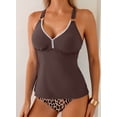 thumbnail image 6 of Eytino Tankini Bathing Suits Womens 2 Piece Tummy Control Swimsuits V Neck Tankini Top with High Waisted Bottom Swim Suits Swimwear, 6 of 11
