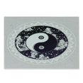 thumbnail image 1 of Mystic Cutting Board, Yin-Yang with Round Pattern Represents the Universe Boho Design, Decorative Tempered Glass Cutting and Serving Board, Small Size, Black White Beige, by Ambesonne, 1 of 1