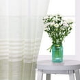 thumbnail image 6 of Danolaps Striped Sheer Window Curtains Splicing Stripe Voile Grommet Sheer Curtain Panels,Sage Green Sheer Curtains,Semi Sheer Window Curtain Panels Window Drapes,2 Panels, 6 of 9
