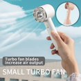 thumbnail image 1 of Mini ventilador de mano portátil Turbofan 3 es ajustable ligero ventilador de escritorio ventilador de refrigeración de aire compras Picnic a Rosa Baoblaze mini ventilador de mano, 1 of 8