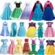thumbnail image 2 of Frozen Elsa Anna Princess Costume Girls Halloween Dress Kids Cosplay Rapunzel Mermaid Moana Snow White Jasmine Disguise Outfits, 2 of 5