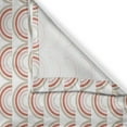 thumbnail image 3 of Ambesonne Abstract Kitchen Curtains, Rainbow Like Stripes Art, 55"x36", Dark Salmon Tan and Ecru, 3 of 3