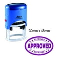 thumbnail image 1 of APPROVED Oval Rubber Stamp With Text Personalized Shiny Self Inking Rubber Stamp 30mm x 45mm, 1 of 1
