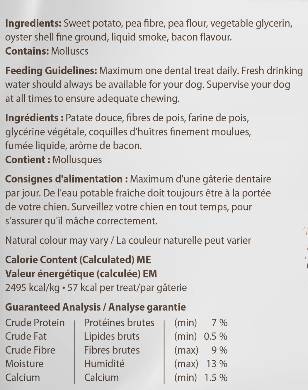 Plaque Busters de Caledon Farms - Bacon, paquet économique de 696 g 696 g / 30 anti-plaques