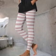 thumbnail image 6 of Felirenzacia High Waisted Leggings for Women and Girl Horizontal Stripes No See Through Tummy Control Cycling Workout Yoga Pants with Pockets Reg & Plus Halloween Printed, 6 of 7