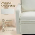 thumbnail image 5 of Recliner Chairs, Swivel Rocking Recliner Chair for Woman, Glider Chair, Nursery Recliner for Living Room, Nursery Chairs, Small Recliners for Small Spaces, Living Room Accent Chair (White), 5 of 7