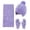 B1-Purple, variant on Toddler Hats Gloves and Scarves Sets Winter Warm Knit Thick Thermal Stretchy Ski Head Hat Scarf Gloves Set