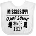thumbnail image 3 of Inktastic Mississippi Awesome Since 1836 Boys or Girls Baby Bib, 3 of 4