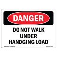 thumbnail image 1 of SignMission OS-DS-A-1218-L-1762 12 x 18 Po Signe de Danger OSHA - Ne Marchez Pas sous une Charge Suspendue, 1 of 1