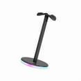 thumbnail image 2 of Headphone Stand RGB Headset Holder Game Creative Computer Headphone Stand Headphone Hanger Luminous Bracket for Desktop, 2 of 11