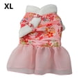 thumbnail image 2 of Ropa de perro vestidos de cachorro traje tang traje chino año nuevo estilo invierno calidez múltiples patrones elegantes perros traje para Bichon XL floreciente rosa Noticed PT000711-15, 2 of 7