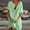 Green, variant on ELFINDEA Womens Plus Blouses & Tunics Fall Autumn Fashion Mid-Length Loose Solid Color Short Sleeve Shirt Casual Womens Tops Pink 6X