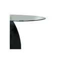 thumbnail image 4 of Contemporary Tempered Glass Top Sofa Table with O Shape Base, Black, 4 of 5