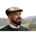 thumbnail image 3 of Hanna Hats Donegal Patchwork Tweed Touring Driving Flat Cap 100% Wool for Men Made in Ireland, 3 of 6