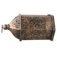 thumbnail image 2 of Brass Effect Moroccan Style Metal Lanterns Small Medium Large Hanging Decor, 2 of 9