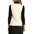 thumbnail image 3 of Allegra K Women's Pullover Knit Sweaters Solid Color V Neck Sleeveless Sweater Vests, 3 of 6