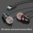 thumbnail image 6 of Xinyolin YT6 Wired Earbuds Universal Wire Control Metal Type-C Super Heavy Bass Stereo Music Earphones for Sports, 6 of 8