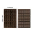 thumbnail image 3 of TOPRenddon 2-Pack Silicone Chocolate Molds | 10x7" Baking Trays for Candy & Desserts | Freezer & Microwave Safe | Non-Stick Bar Slab Maker | BPA Free, 3 of 6