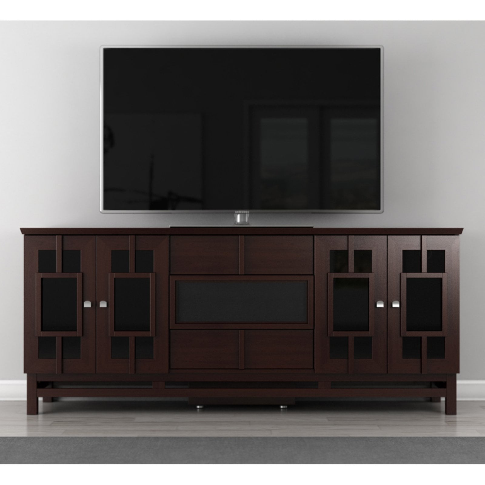 Furnitech Contemporary Asian 70 Inch Tv Stand Com
