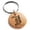 Rose, variant on Stainless Steel Letter I Initial Royal Monogram Engraved Small Medallion Circle Charm Keychain Keyring