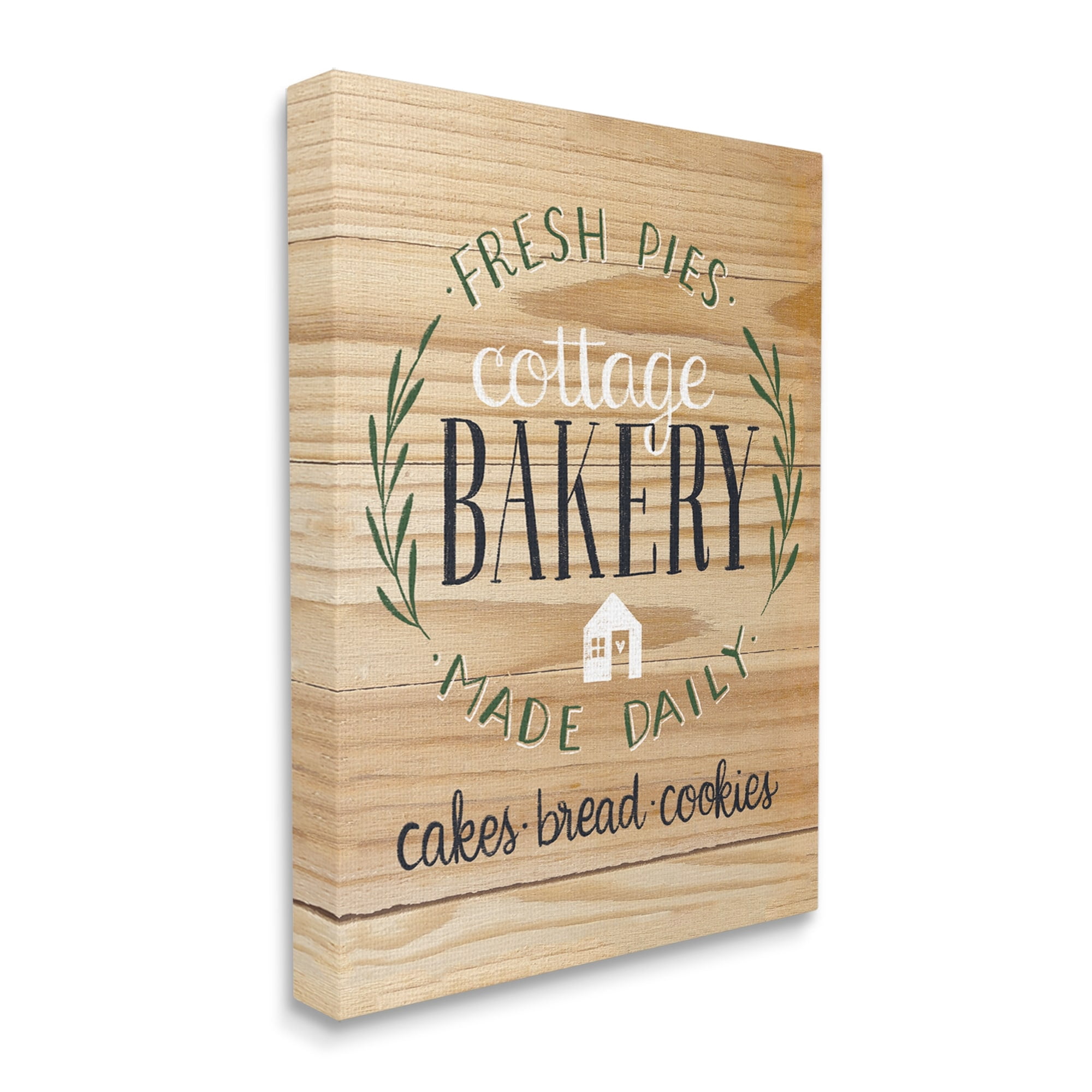 Stupell Industries Fresh Pies Cottage Bakery Rustic Country Kitchen Sign ,16 x 20, Design by Amanda McGee